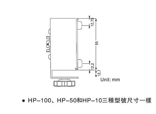 智能數(shù)字扭力測試儀HP系列外形尺寸2